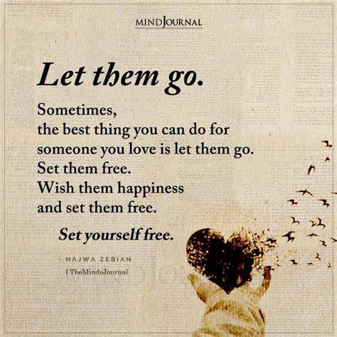 How to let go of someone you love without hurting them.  Please, let me expl...
