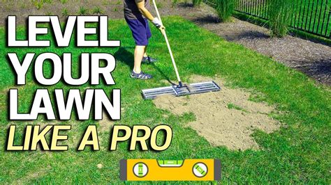How to level a lawn. Step 4: Section off your lawn into squares of approximately 6m2 (don’t worry about walking on the seed at this point) Step 5: Apply a dressing of either topsoil, sand/soil mix 70/30 or compost at 2kg or 4kg per m2 (depending on budget and uneveness). That will be 12kg to 24kg per section of lawn. 