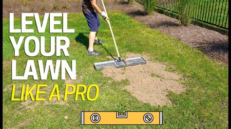 How to level low spots in lawn