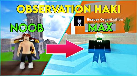 Oct 9, 2023 · Observation (Ken) Haki. To unlock the dodge-buffing Observation Haki, you need to reach level 300 and have killed the Saber Expert. Then, head up to the Upper Yard Second Area. It's the highest sky island in the game. Find the Lord of Destruction NPC, give him 750,000 Beli, and you'll unlock Observation Haki. . 