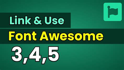 How to link font awesome in html