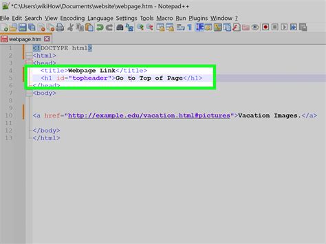 How to link in html