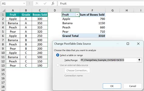 How to locate pivot table in excel