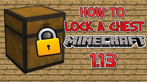 How to lock a chest in Minecraft 1.16.4 - YouTube