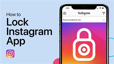 How to lock instagram in iphone