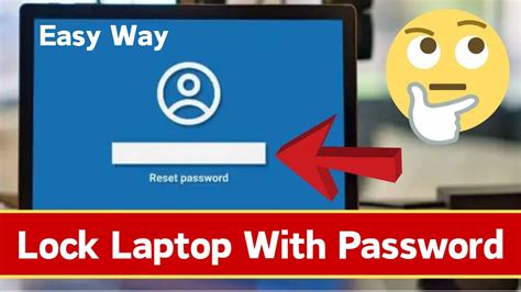 How to lock password in laptop