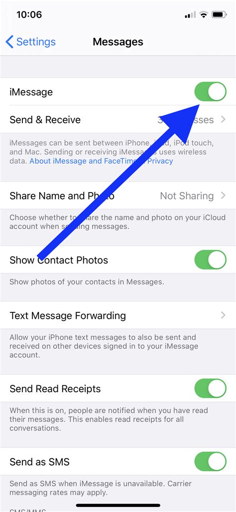 Simply follow the steps below to get started. Head over to “Settings” from the home screen of your iPhone or iPad. In the settings menu, scroll down and tap on “Messages” to change the settings for iMessage. Here, tap on “Send & Receive” as shown in the screenshot below to proceed to the next step. Now, you’ll see the phone number ...