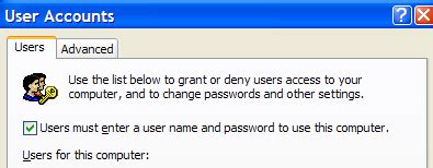 How to login automatically in windows xp