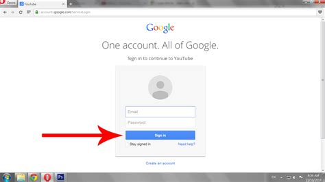 How to login to YouTube
