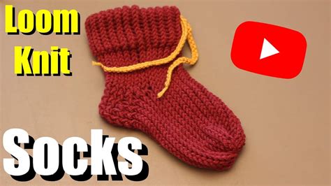 How to loom knit socks Beginner Tutorial YouTube