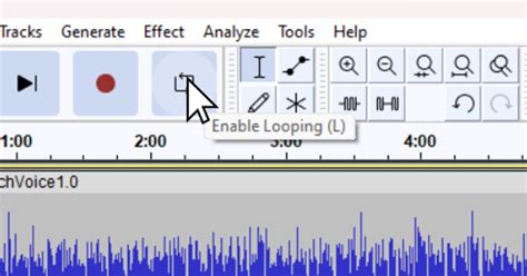How to loop music in audacity