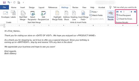 How to mail merge in outlook