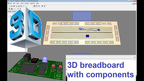 How to make 3D breadboard in Multisim - YouTube