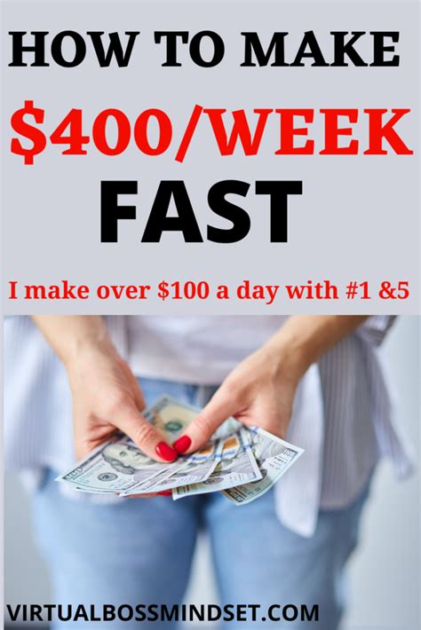 How to make 400 dollars fast. You can make 400 dollars fast by walking dogs for the owners. Yes, you can start helping to walk dogs for their owners and get paid. Dog walkers can earn $20 to $50 per hour. Again, this company has paid $25+ million to members: SurveyJunkie (only USA, Canada, Australia residents allowed). 