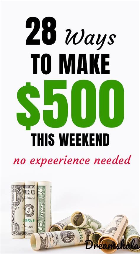 How to make 500 dollars fast. Aug 31, 2022 · how to make 500 dollars fast for adults & teens (2023) Post navigation. Previous. Free 52 Week Savings Challenge Printable To Save More In 2024. Next. 100 Things to Save Up For (Future Success & Fun!) Similar Posts. How To Invest $500: Start Building Wealth Now For Beginners. 
