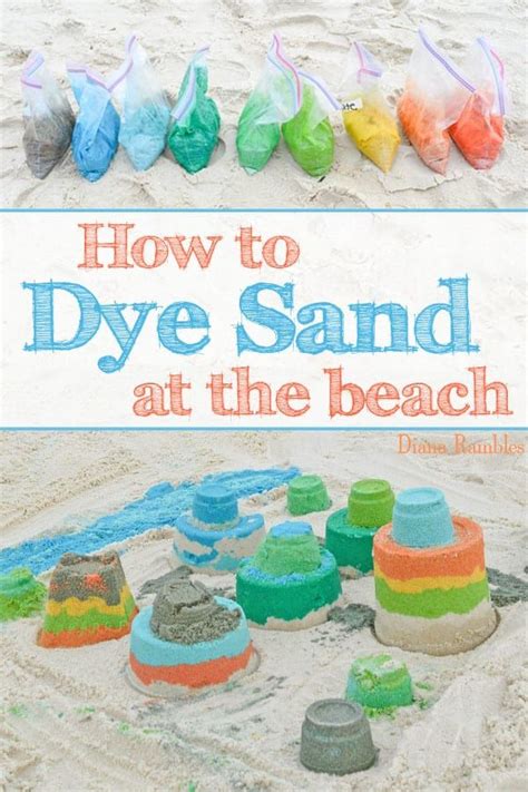 How to make COLORED SAND with Food Coloring