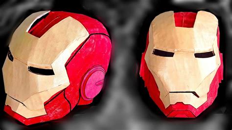How to make Cardboard Ironman helmet at home working model . 