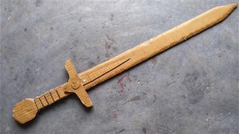 How to make DIY Cardboard Sword YouTube