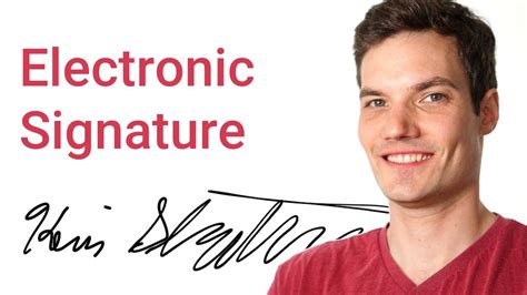 How to make Electronic Signature YouTube