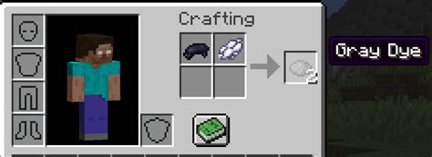 How to make Gray Dye in Minecraft its Uses
