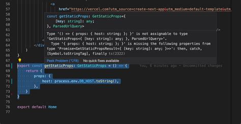 How to make Next.js getStaticProps work with typescript Stack Overflow