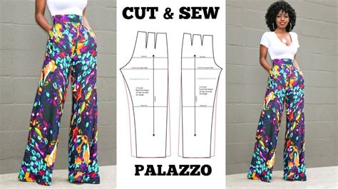 How to make PALAZZO PANTS Free DIY Pattern SewGuide