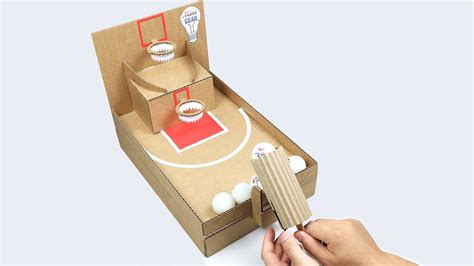 How to make Ping Pong Basketball Desktop Game from Cardboard