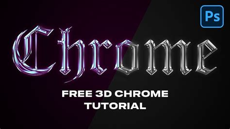 How to make THIS cool 3D Chrome Text Effect Text Tutorial