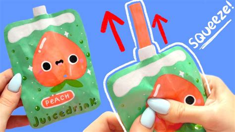 How to make a 3D drink paper squishy YouTube