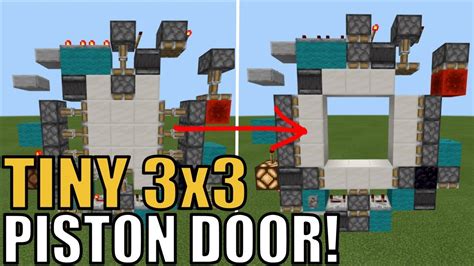 How to make a 3x3 piston door in Minecraft bedrock 1.19Minecraft Bedrock 1.19 3x3 piston door tutorial3x3 piston Door3x3 piston door Minecraft 3x3 piston doo.... 