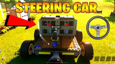 How to make a CAR in LEGO Fortnite with STEERING YouTube