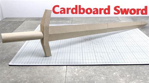 How to make a DIY Cardboard Sword YouTube