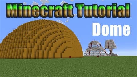 How to make a Dome in Minecraft YouTube