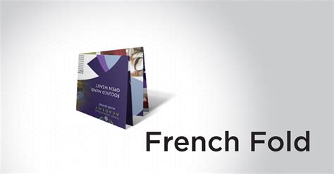 How to make a French fold PrintPlace