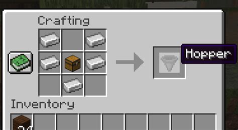 How to make a Hopper in Minecraft Step by Step Guide