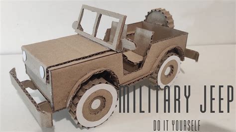 How to make a Jeep with Cardboard