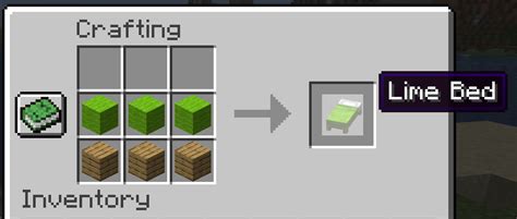How to make a Lime Bed in Minecraft Step by Step Guide