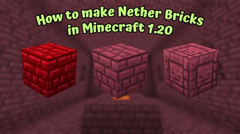 How to make a Nether Brick in Minecraft