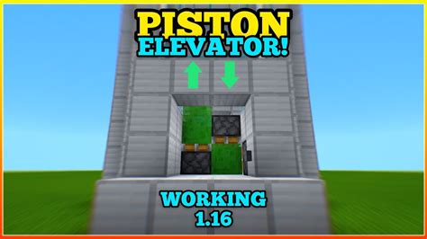 How to make a Piston Elevator in Minecraft