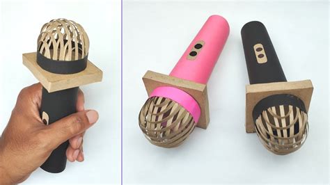 How to make a Professional Microphone at home using Cardboard YouTube