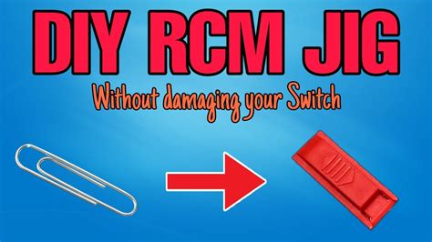 How to make a RCM jig using a paper clip! - YouTube