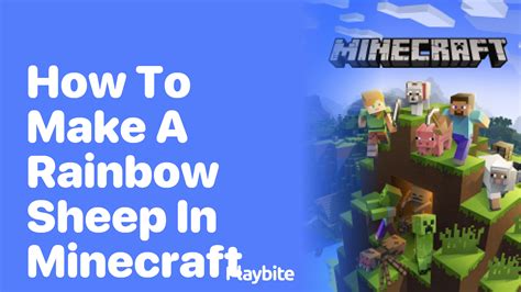 How to make a Rainbow Sheep in Minecraft Step by Step Guide