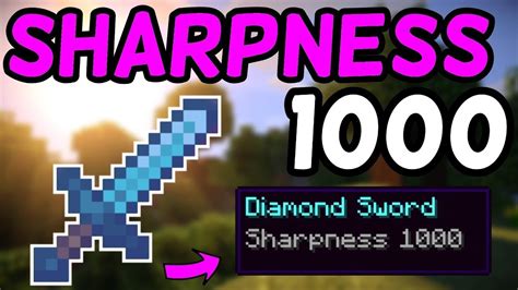 How to make a Sharpness 1000 Diamond Sword YouTube