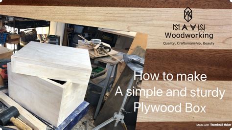 How to make a Simple and Sturdy Plywood Box YouTube