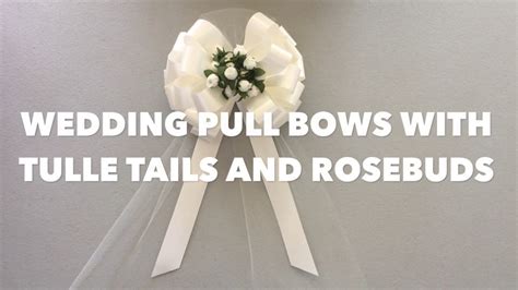 How to make a Wedding Pew Bow - YouTube