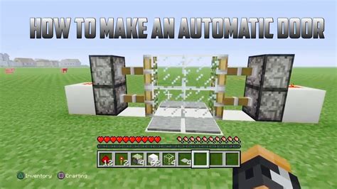 How to make a automatic door minecraft