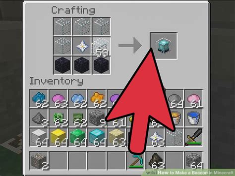 How to make a beacon in minecraft