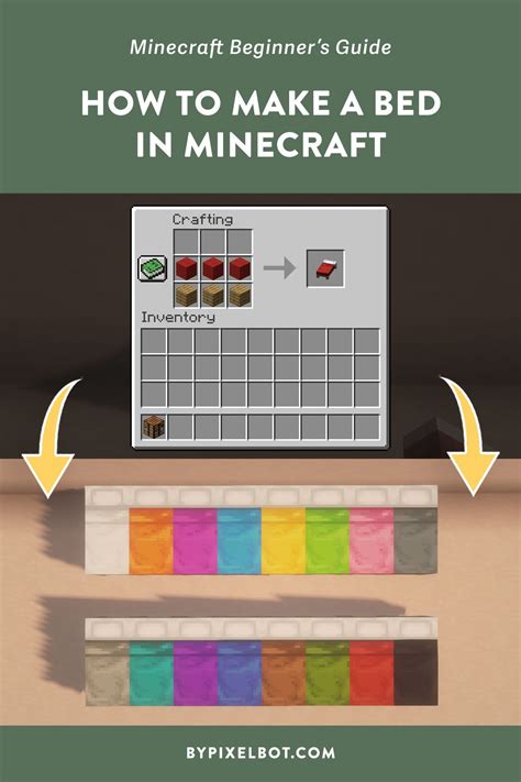 How to make a bedin minecraft