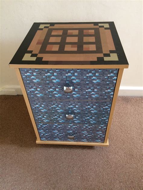 How to make a bedside table minecraft