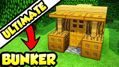 How to make a bunker in minecraft